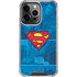 DC Comics Superman Logo Background Pattern iPhone 16 Pro Max Clear Case