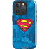 DC Comics Superman Logo Background Pattern iPhone 16 Pro Max Magsafe Impact Case