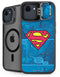 DC Comics Superman Logo Background Pattern iPhone 16e Kickstand Case