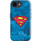 DC Comics Superman Logo Background Pattern iPhone 16e Impact Case