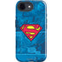 DC Comics Superman Logo Background Pattern iPhone 16e Impact Case