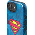 DC Comics Superman Logo Background Pattern iPhone 16e Impact Case