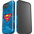 DC Comics Superman Logo Background Pattern iPhone 16e Impact Case