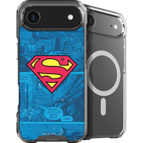 DC Comics Superman Logo Background Pattern iPhone 17 Air MagSafe Case
