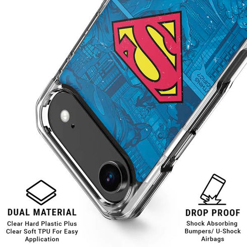 DC Comics Superman Logo Background Pattern iPhone 17 Air MagSafe Case