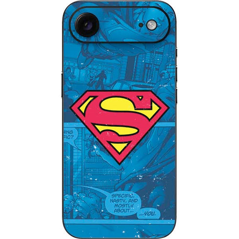 DC Comics Superman Logo Background Pattern iPhone 17 Air Skin