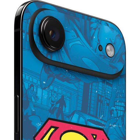 DC Comics Superman Logo Background Pattern iPhone 17 Air Skin