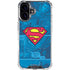 DC Comics Superman Logo Background Pattern iPhone 17 Clear Case