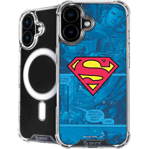 DC Comics Superman Logo Background Pattern iPhone 17 MagSafe Case