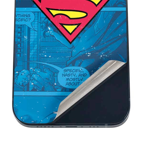 DC Comics Superman Logo Background Pattern iPhone 17 Skin