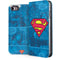 DC Comics Superman Logo Background Pattern iPhone 7 Folio Case