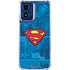 DC Comics Superman Logo Background Pattern Moto G 5G (2024) Clear Case