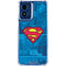 DC Comics Superman Logo Background Pattern Moto G Play 4G (2024) Clear Case