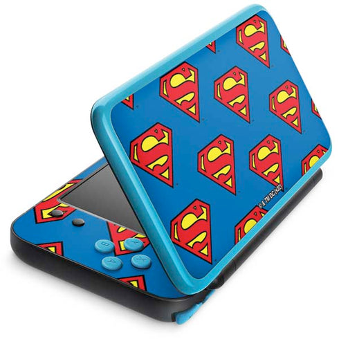 DC Comics Superman Logo Pattern Nintendo Skins