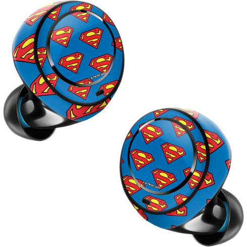 DC Comics Superman Logo Pattern Amazon Echo Buds Skin