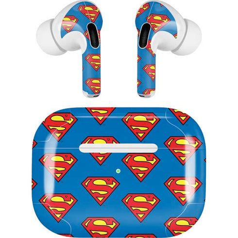 DC Comics Superman Logo Pattern Apple AirPods Pro Skin