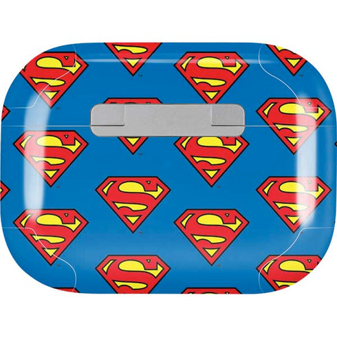 DC Comics Superman Logo Pattern Apple AirPods Pro Skin
