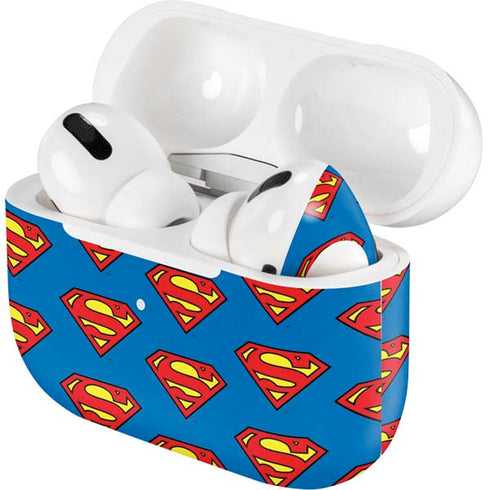 DC Comics Superman Logo Pattern Apple AirPods Pro Skin