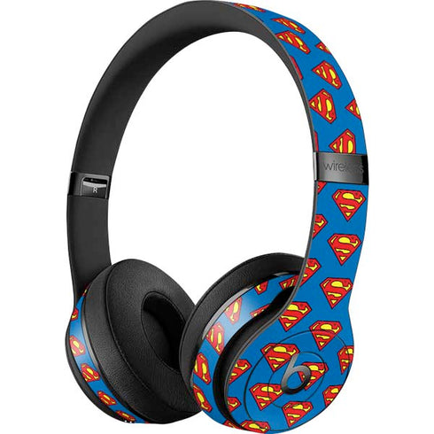 DC Comics Superman Logo Pattern Beats Solo 3 Wireless Skin