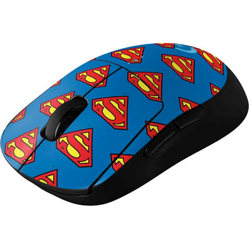 DC Comics Superman Logo Pattern G Pro Wireless Gaming Mouse Skin