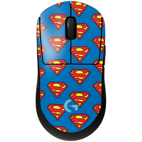 DC Comics Superman Logo Pattern G Pro Wireless Gaming Mouse Skin