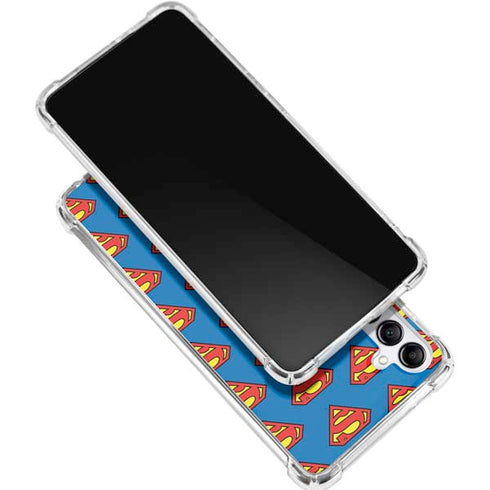DC Comics Superman Logo Pattern Gabb Phone 4 Clear Case
