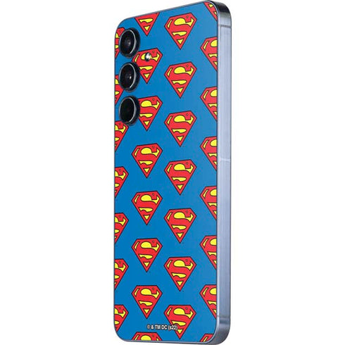 DC Comics Superman Logo Pattern Galaxy A35 5G Skin