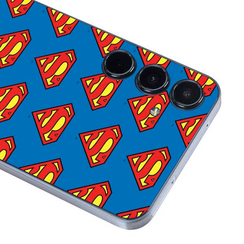 DC Comics Superman Logo Pattern Galaxy A35 5G Skin
