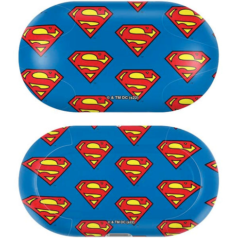 DC Comics Superman Logo Pattern Galaxy Buds Plus Skin