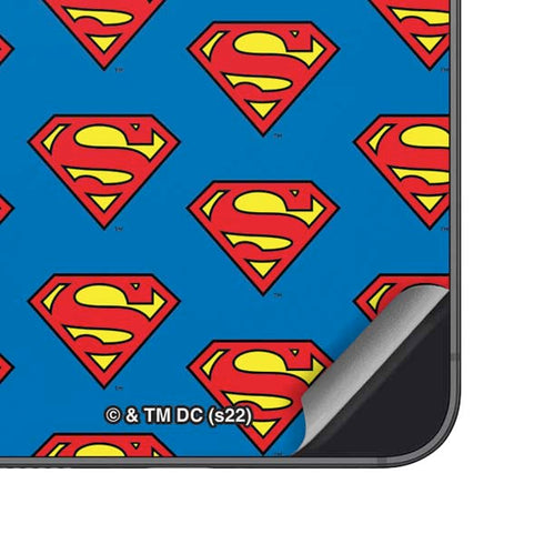DC Comics Superman Logo Pattern Galaxy S24 Skin