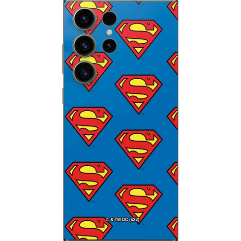 DC Comics Superman Logo Pattern Galaxy S24 Ultra Skin