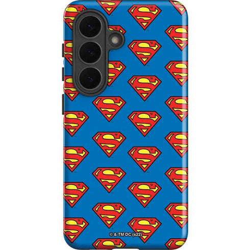 DC Comics Superman Logo Pattern Galaxy S26 Impact Case