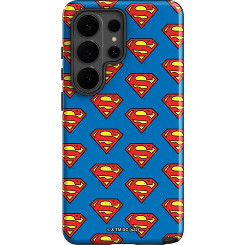 DC Comics Superman Logo Pattern Galaxy S26 Ultra Impact Case