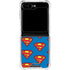 DC Comics Superman Logo Pattern Galaxy Z Flip6 Clear Case