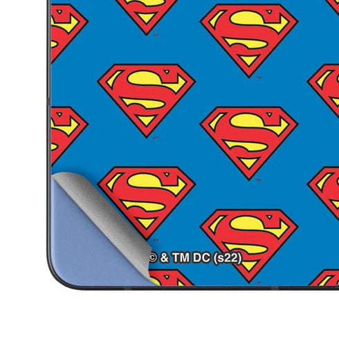 DC Comics Superman Logo Pattern Galaxy Z Fold5 5G Skin