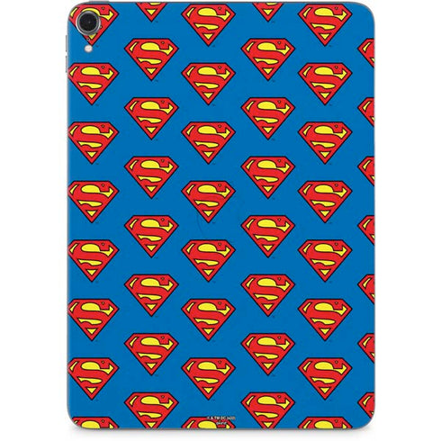 DC Comics Superman Logo Pattern Apple iPad Pro Skin