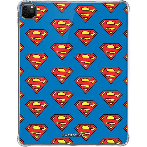 DC Comics Superman Logo Pattern iPad Pro 11in (2024) Clear Case