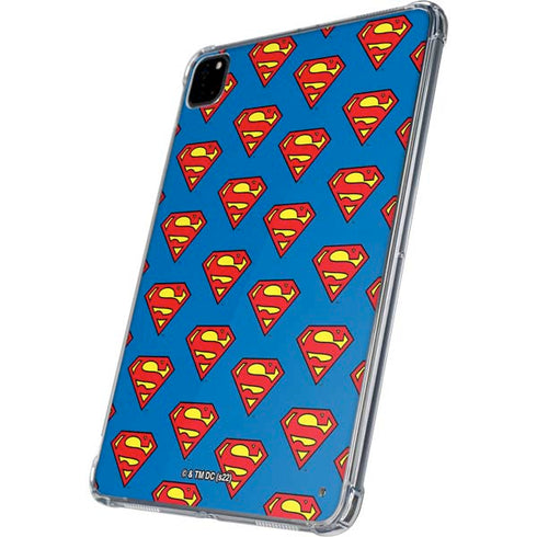 DC Comics Superman Logo Pattern iPad Pro 11in (2024) Clear Case