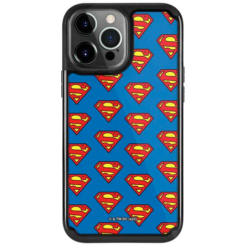 DC Comics Superman Logo Pattern iPhone Cases