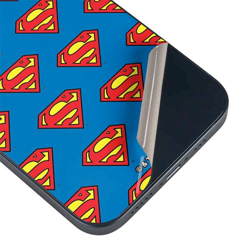 DC Comics Superman Logo Pattern iPhone Skins