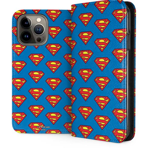 DC Comics Superman Logo Pattern iPhone Cases