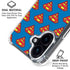DC Comics Superman Logo Pattern iPhone 16 Clear Case
