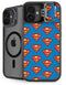 DC Comics Superman Logo Pattern iPhone 16 Plus Kickstand Case