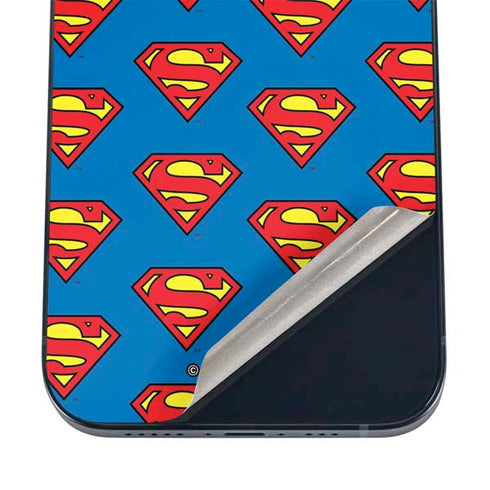 DC Comics Superman Logo Pattern iPhone 16 Skin