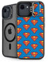 DC Comics Superman Logo Pattern iPhone 16e Kickstand Case