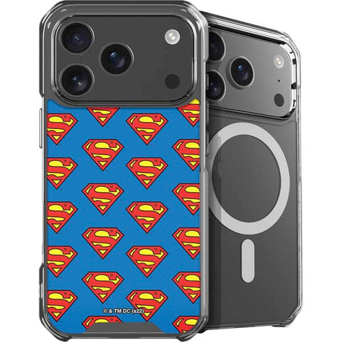 DC Comics Superman Logo Pattern iPhone 18 Pro Max MagSafe Case