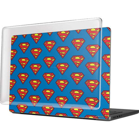 DC Comics Superman Logo Pattern MacBook Pro 14in (2021-24) Case plus Skin