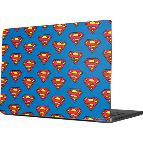 DC Comics Superman Logo Pattern Apple MacBook Pro 14-inch Skin