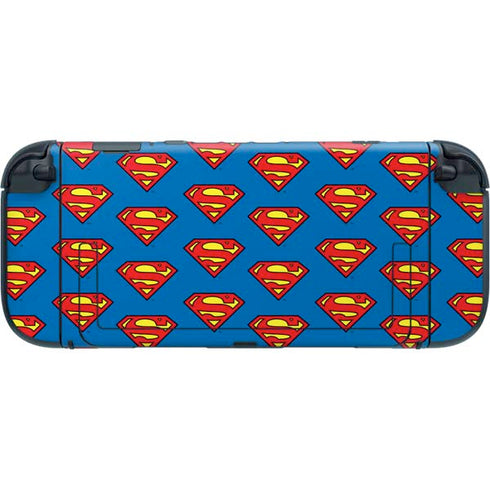 DC Comics Superman Logo Pattern Nintendo Switch 2 (2025) with Joy-Con Skin