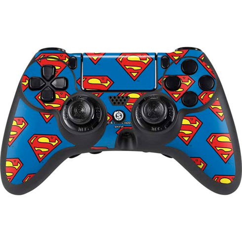 DC Comics Superman Logo Pattern PlayStation PS4 Skins